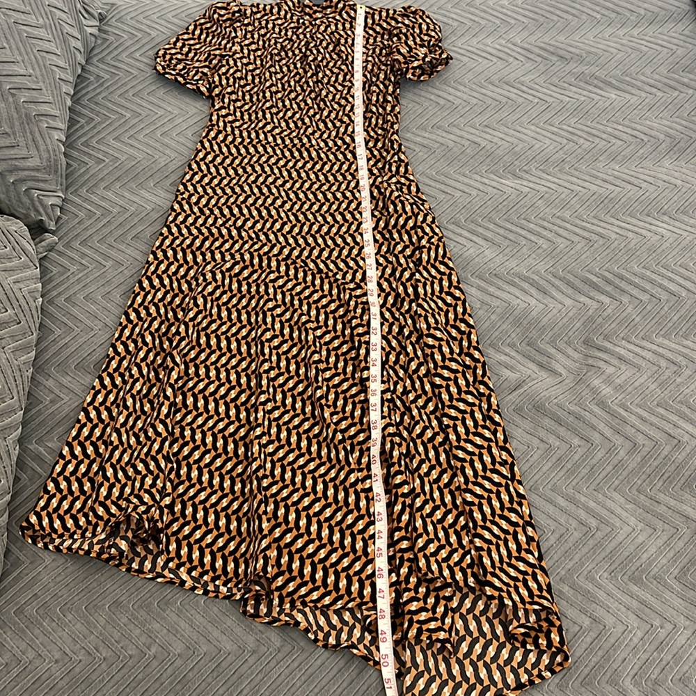 NWT Who What Wear Geometric Print Puff Sleeve Dress - Picture 16 of 16